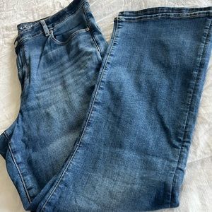 American Eagle high rise kick jeans